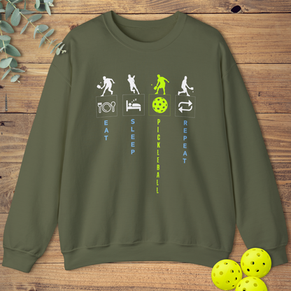Eat Sleep Pickleball Sweatshirt