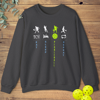 Eat Sleep Pickleball Sweatshirt