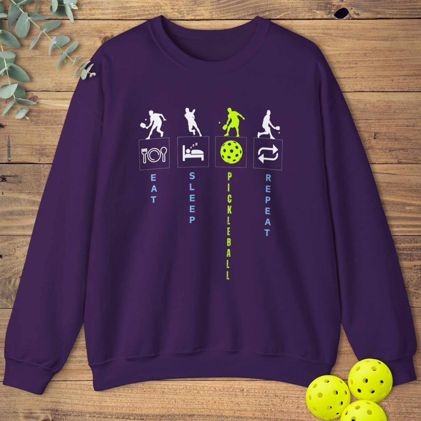 Eat Sleep Pickleball Sweatshirt