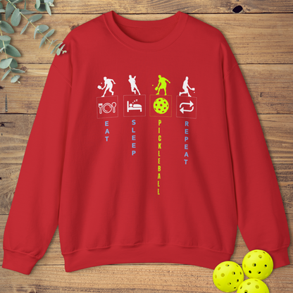 Eat Sleep Pickleball Sweatshirt