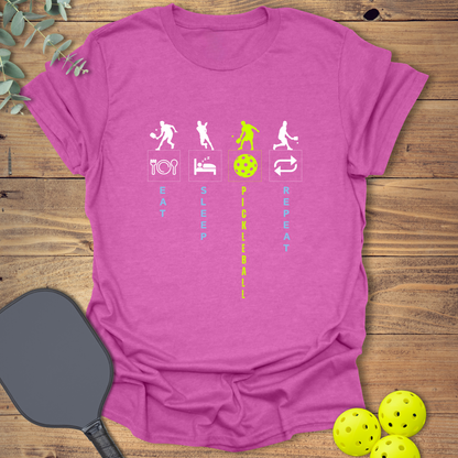 Eat Sleep Pickleball Repeat T-Shirt