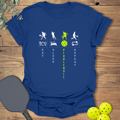 Eat Sleep Pickleball Repeat T-Shirt
