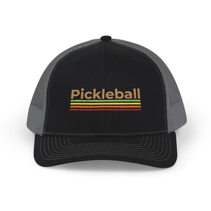 Pickleball Lines Snapback Trucker Cap