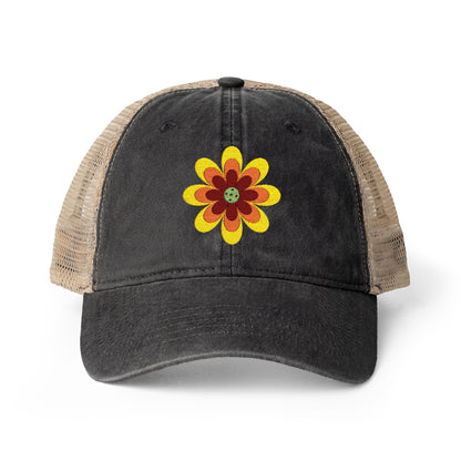 Pickleball Flower Women's Mesh-Back Cap