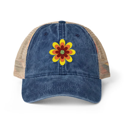 Pickleball Flower Women's Mesh-Back Cap