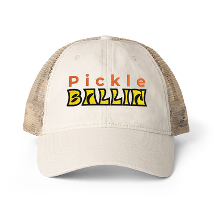 Pickleball Love Women's Ponytail Hat