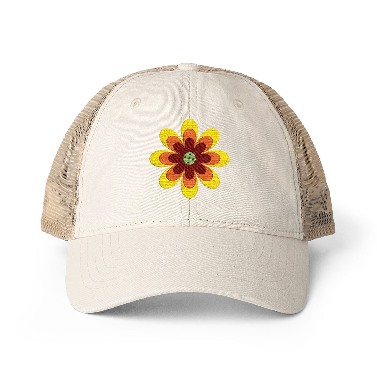 Pickleball Flower Women's Mesh-Back Cap