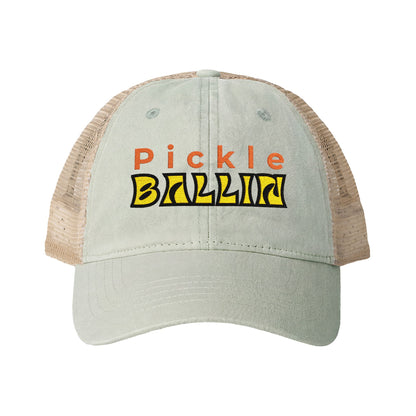 Pickleball Love Women's Ponytail Hat