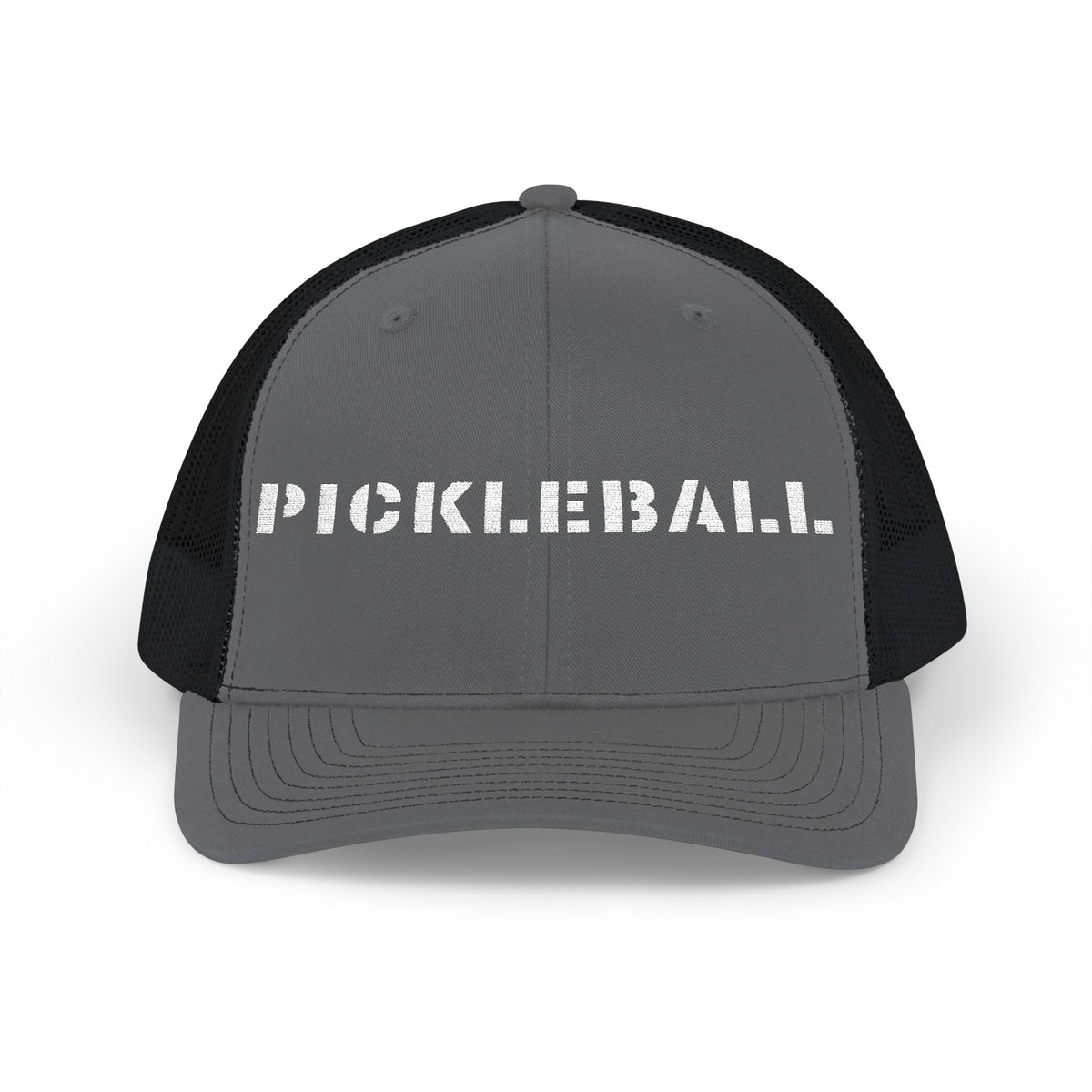 Stencil Pickleball Snapback Trucker Cap