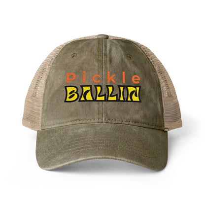 Pickleball Love Women's Ponytail Hat