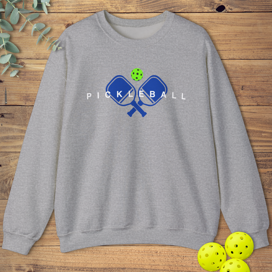 pickleball paddles sweatshirt in light grey
