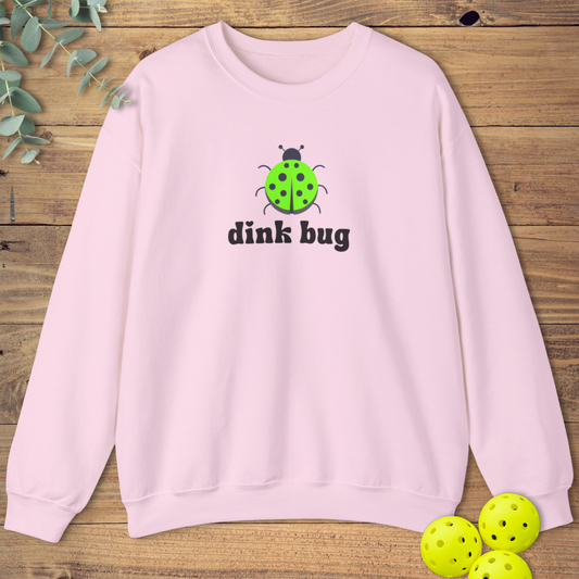 cute pickleball sweatshirt in light pink