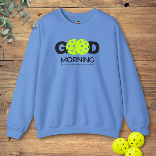 fun pickleball sweatshirt in blue