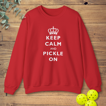 graphic pickleball sweatshirt in red