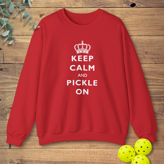 graphic pickleball sweatshirt in red