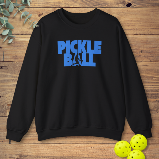 classic pickleball sweatshirt in black